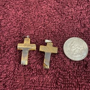 Tiger’s Eye Cross Pendant